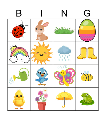 SPRING BINGO Card