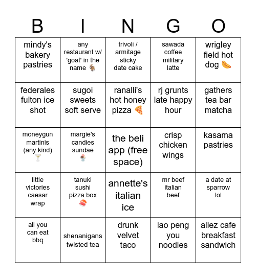 find someone who has tried... Bingo Card