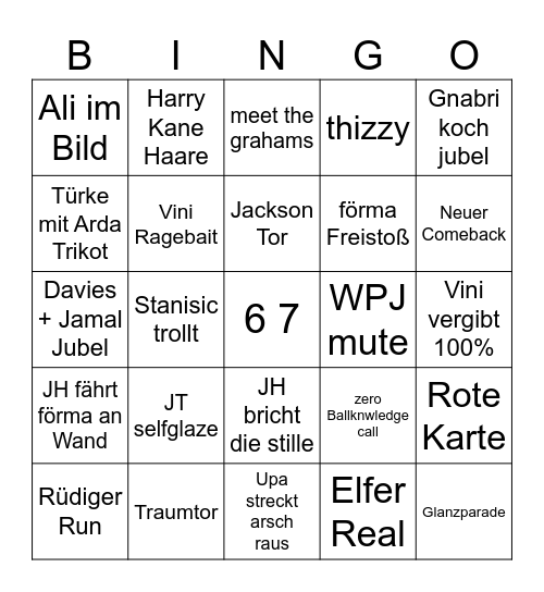CL Bingo Card