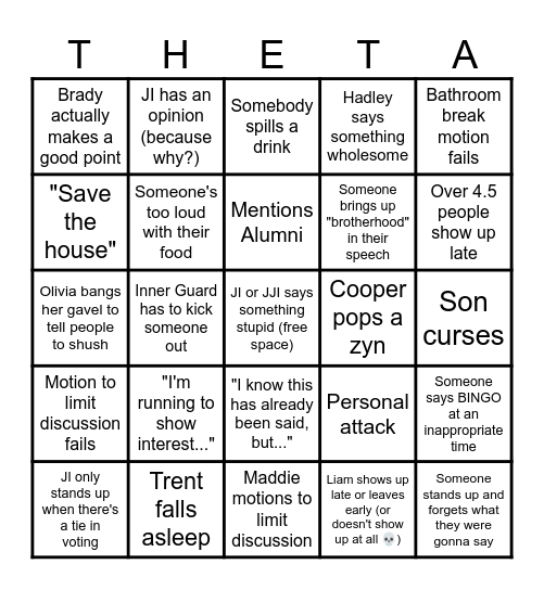 Elections BINGO Card