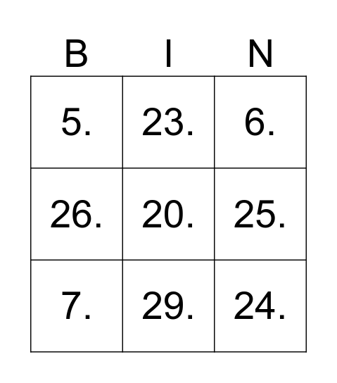 Bingo De Autocuidado Bingo Card