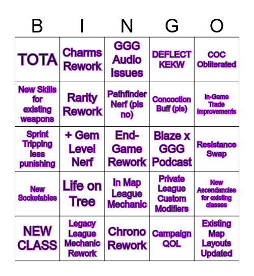 WhateverMedia's 0.5 Stream Bingo Card Bingo Card