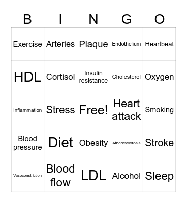 CVD Bingo Card