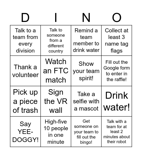 VR Blackout Bingo - World ed! Bingo Card