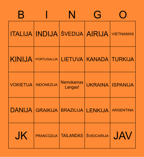 ChiGiDi Bingo! Bingo Card