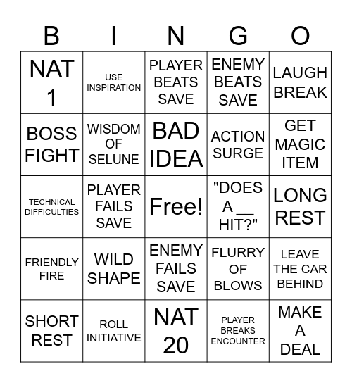 Avernus Bingo v2 Bingo Card
