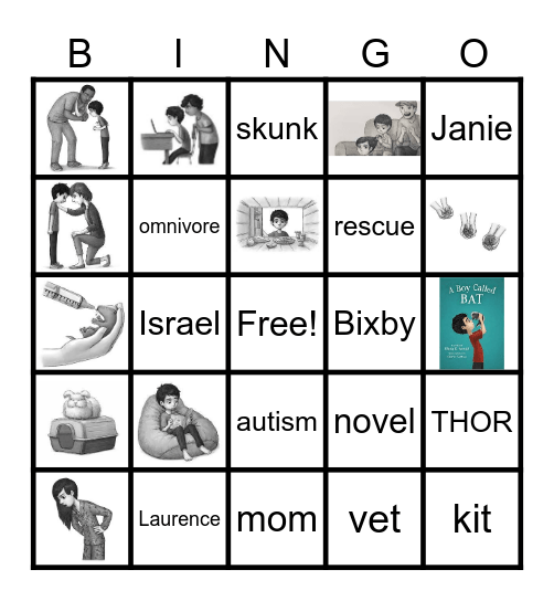 A Boy Called Bat Bingo Card