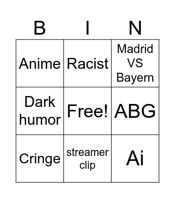 IG REEL BINGO Card