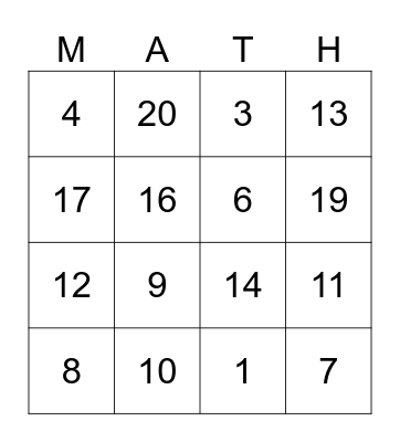 Addition and Subtraction Bingo - Grade 2 Bingo Card