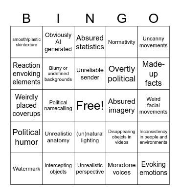 AIBingo Card