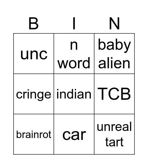 insta reels bingo Card
