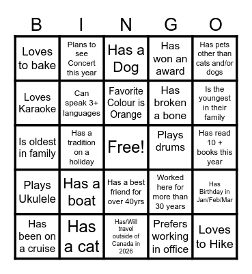 Office Bingo Card