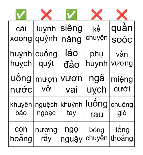 Bingo hàng ✅ thì được kẹo Bingo Card