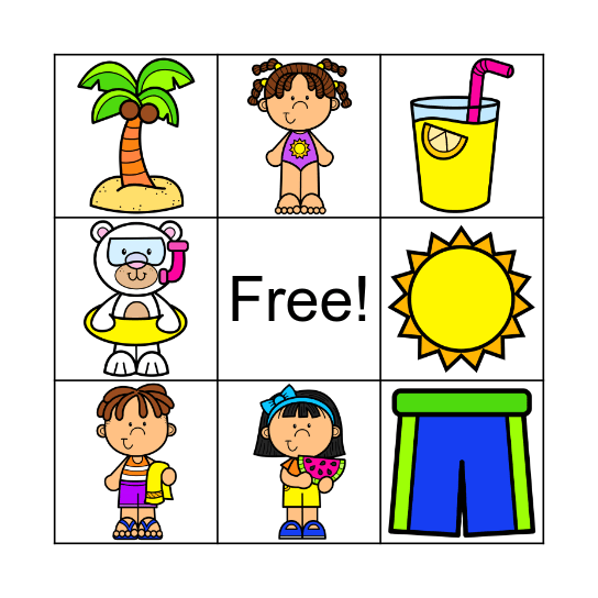 SUMMER BINGO Card