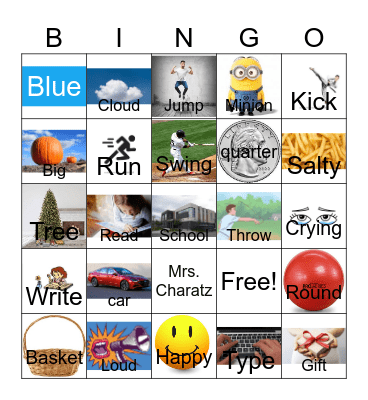 Parts of Speech Bingo Card
