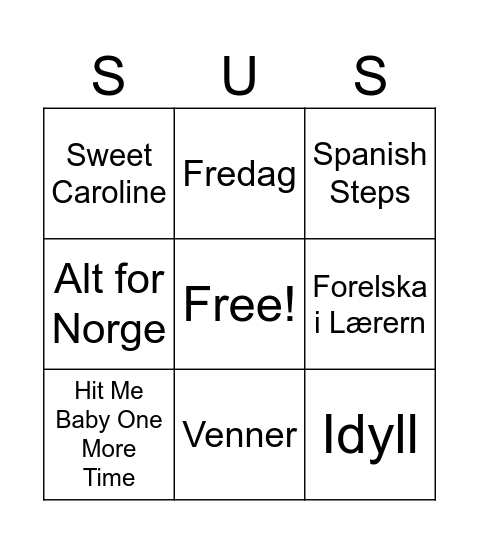 Palmesus Bingo Card