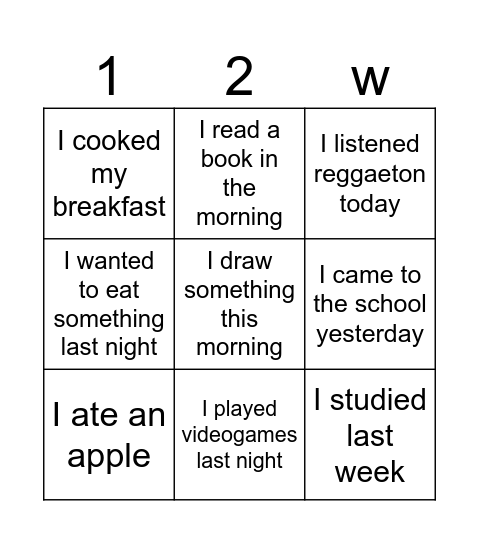 Did you...? Bingo Card