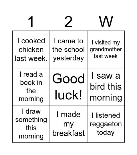 Did you...? Bingo Card