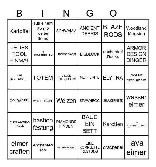 RANDOMIZER BINGO Card
