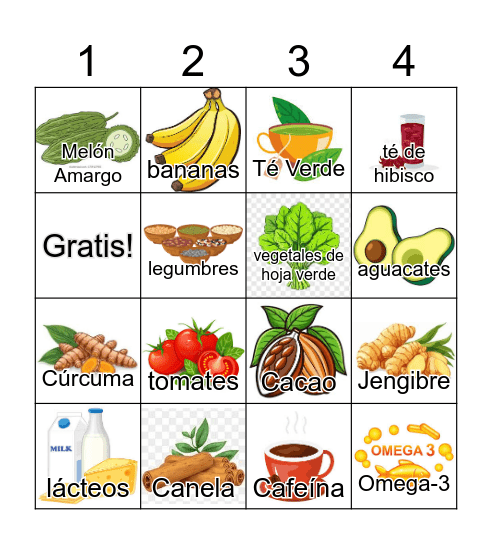 Tratamiento naturales Bingo Card