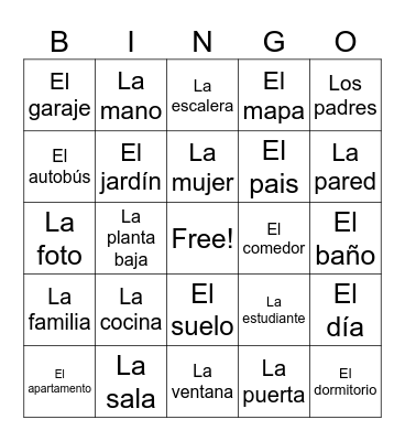 C2/Desafio 31 - La vivienda Bingo Card
