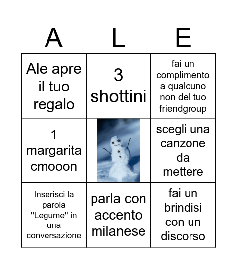 3 DI FILA x SIGA GRATIS Bingo Card