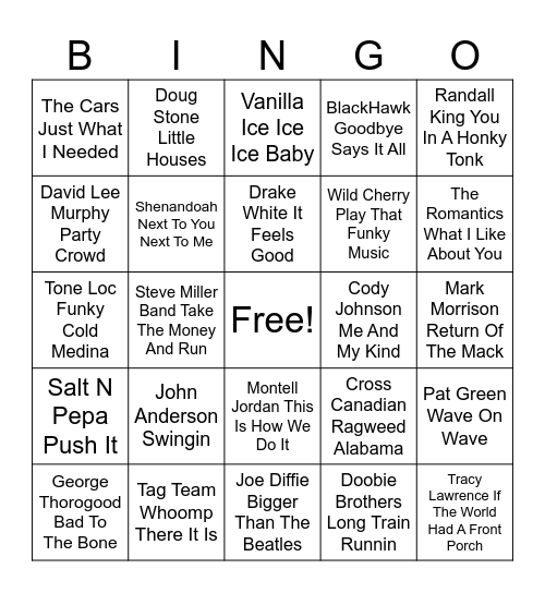 Boots n bass volume 4 Bingo Card