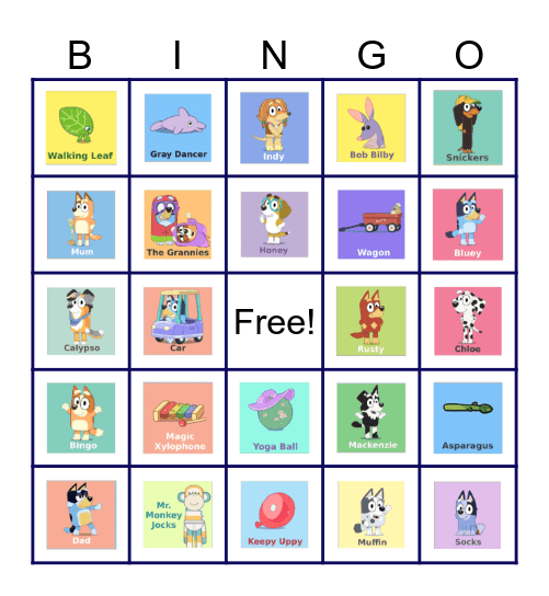 This Episode of Bluey is called Bingo Card