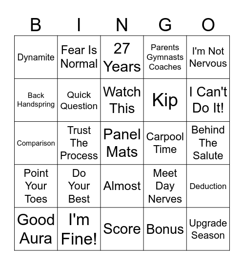Bingo / Trivia Bingo Card