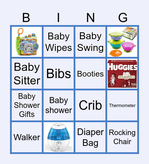 Baby Shower Bingo Card
