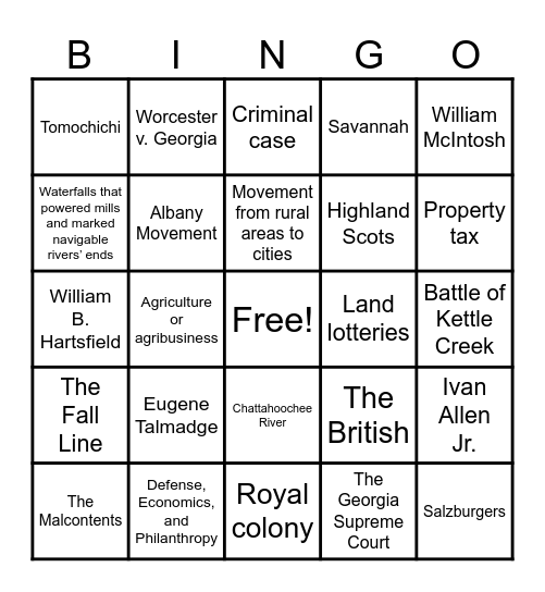 End Of Year Review Bingo Card