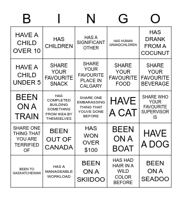AMIES FARM Bingo Card