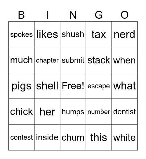 Hannah 4 17 26 Bingo Card