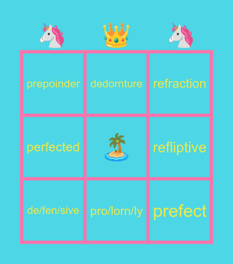 elbell Bingo Card