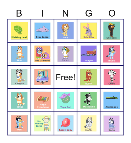 This Episode of Bluey is called Bingo Card