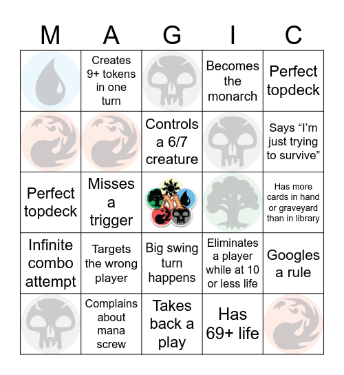 Magic: The Weekend Bingo Card