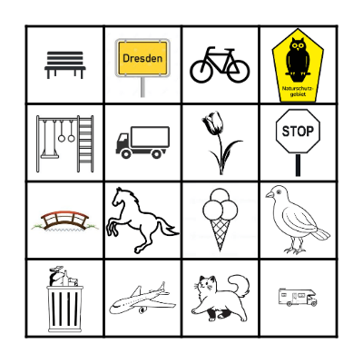 Andis Spaziergangs-Bingo Card
