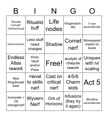 0.5 Bingo Card