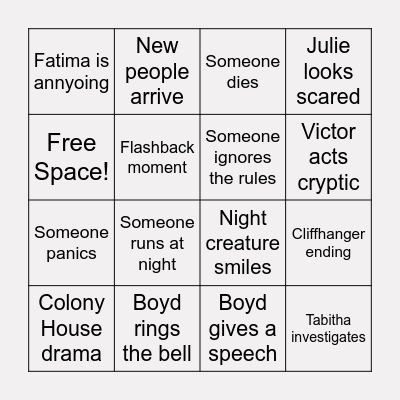 From Watch Party! Bingo Card