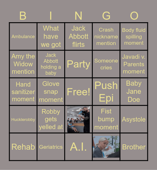 PITTTHURSDAY Bingo Card
