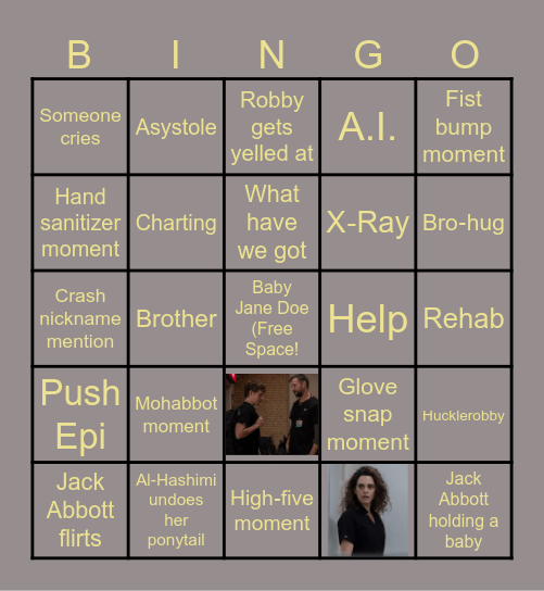 PITTTHURSDAY Bingo Card
