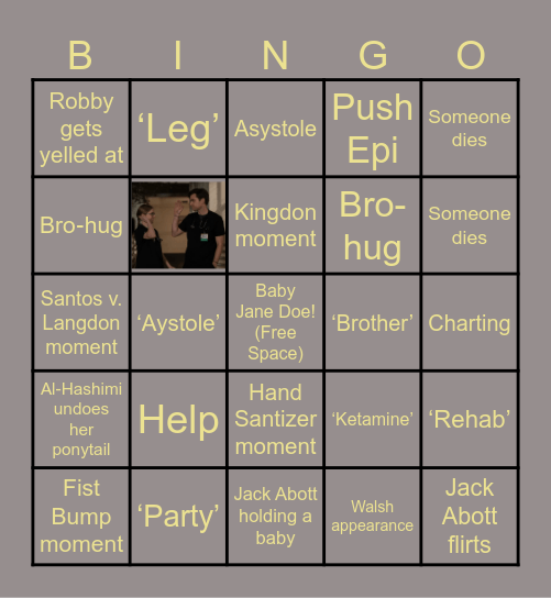 PITTTHURSDAY Bingo Card