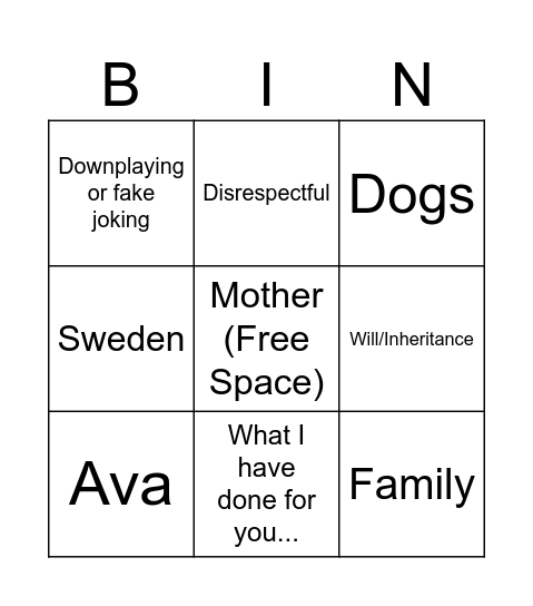 Emails Bingo Card
