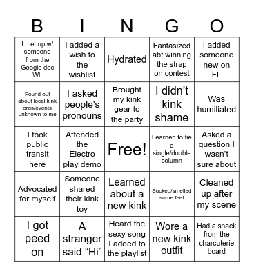BIPOC Play Party Bingo Card