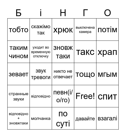 географ Bingo Card