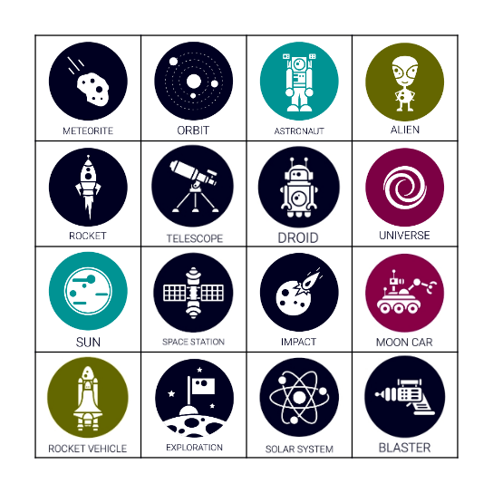 Space Bingo Card
