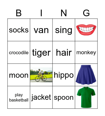 Unit 6-10 (+ oo,z,v) Bingo Card