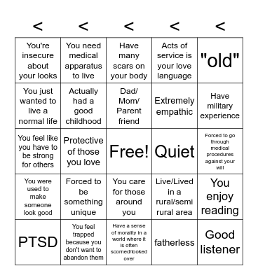 Lyosha Bingo Card