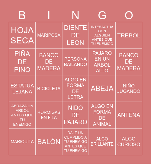 BINGO Card