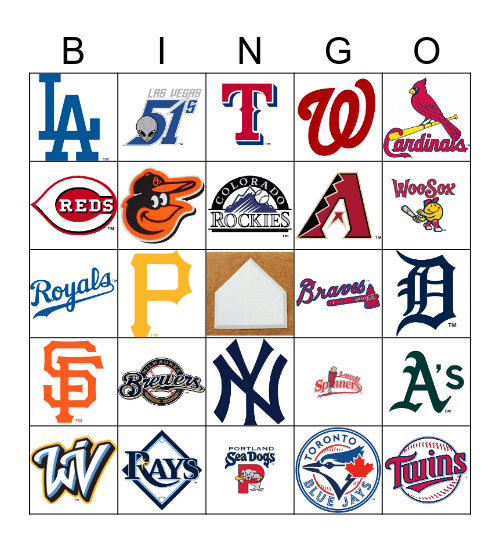 BASEBALL Bingo Card